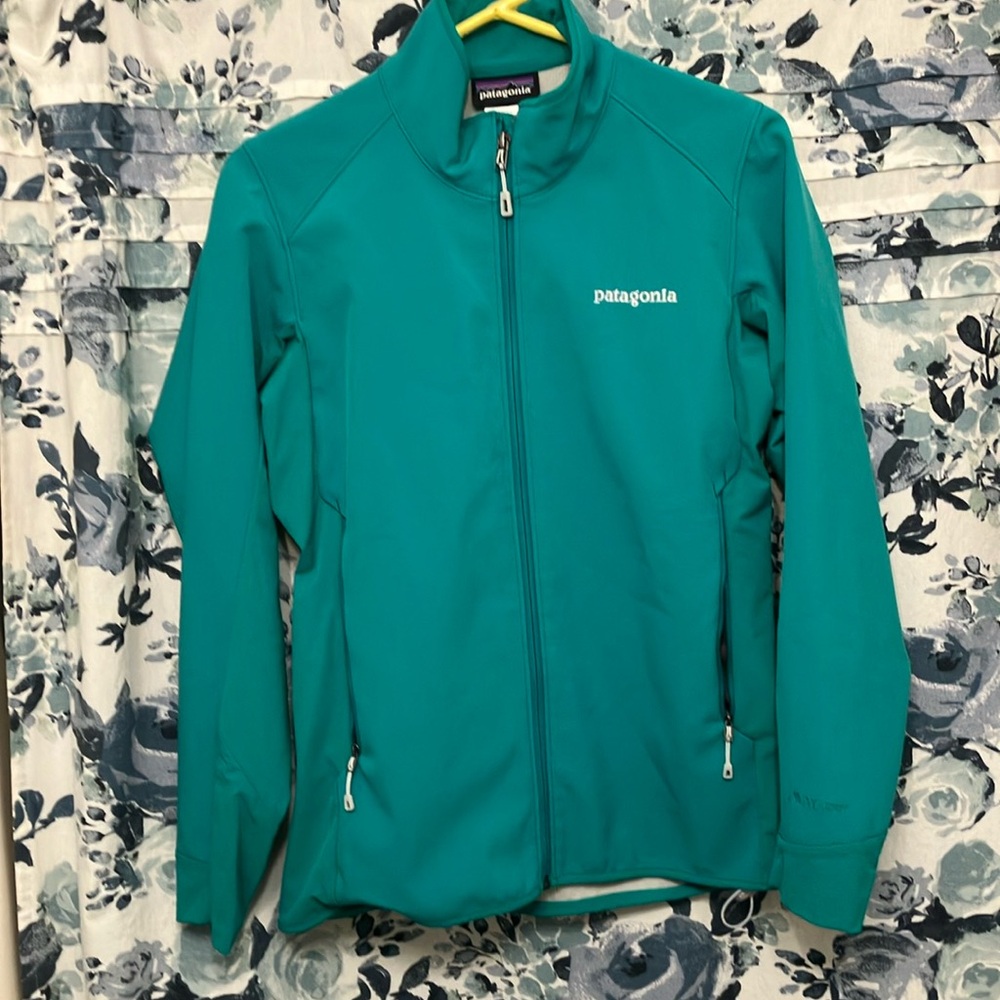 Patagonia women’s polartec jacket size S like new teal green